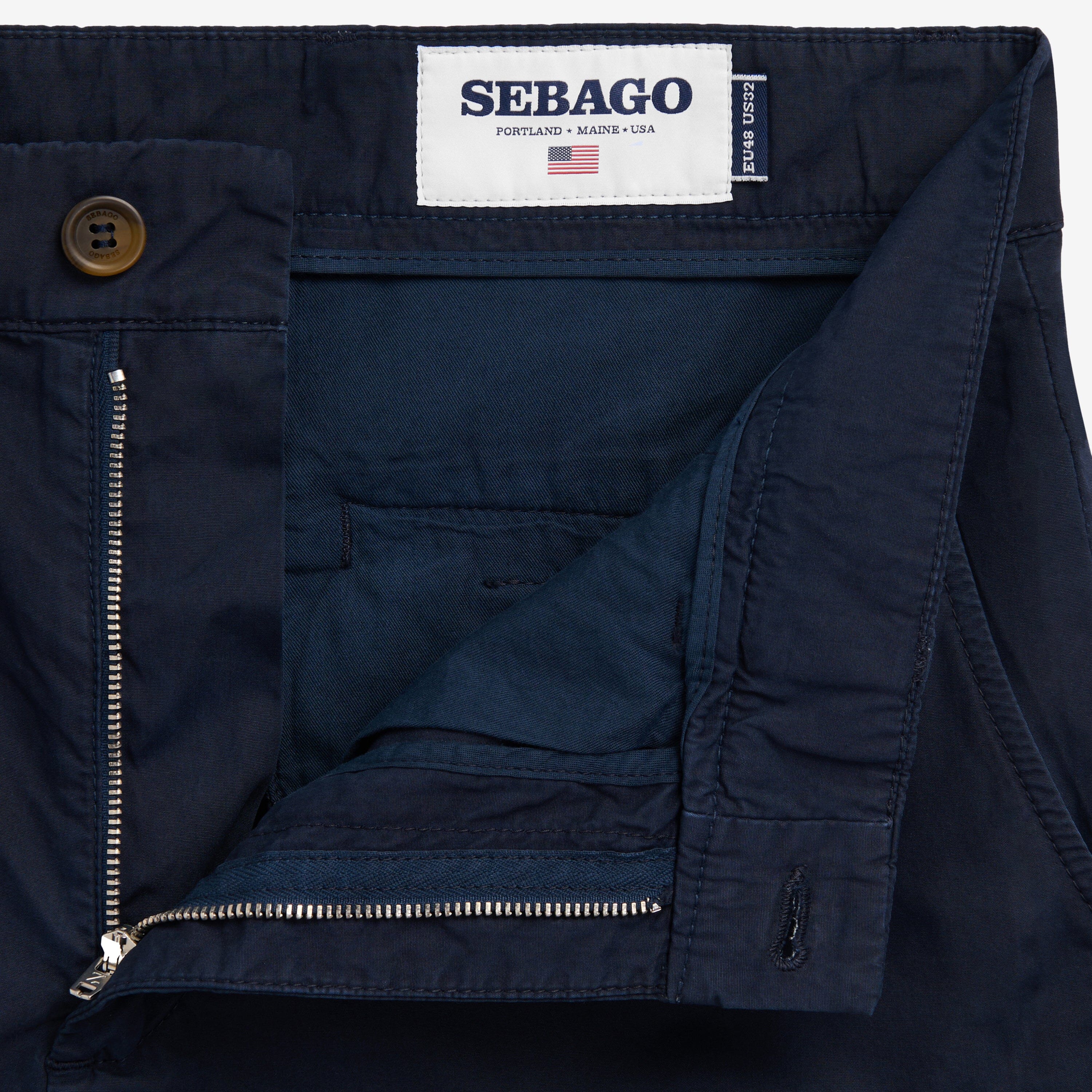 SEBAGO - 711244 - WQ1 - Pantalone Chino - Blu Abbigliamento Uomo SEBAGO