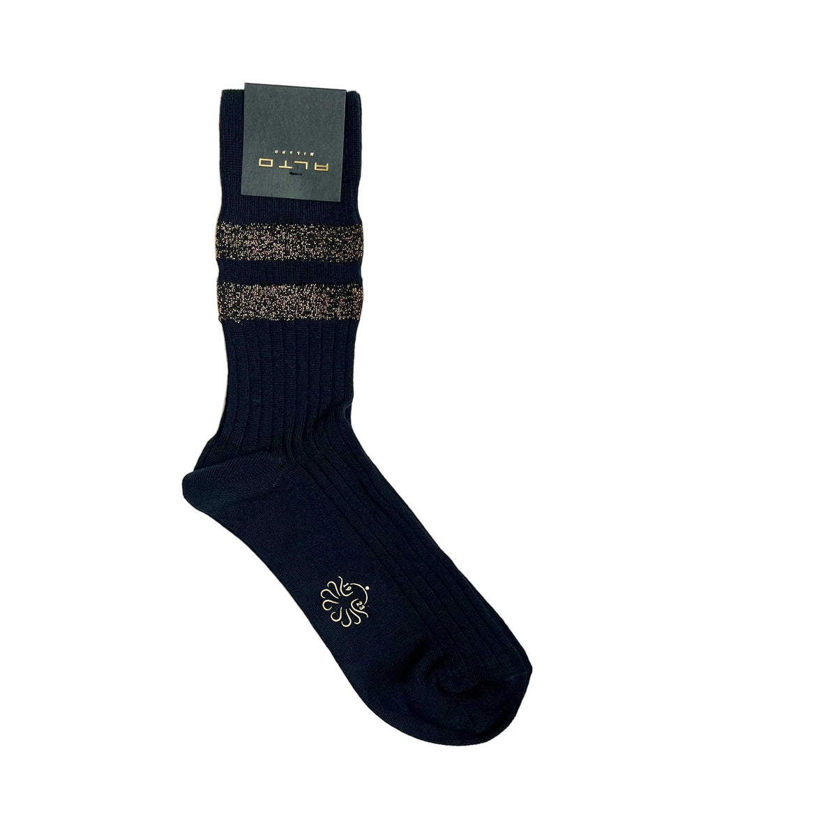 ALTO MILANO - Calzino Corto - CARAMBA - Nero Accessori Donna Alto Milano