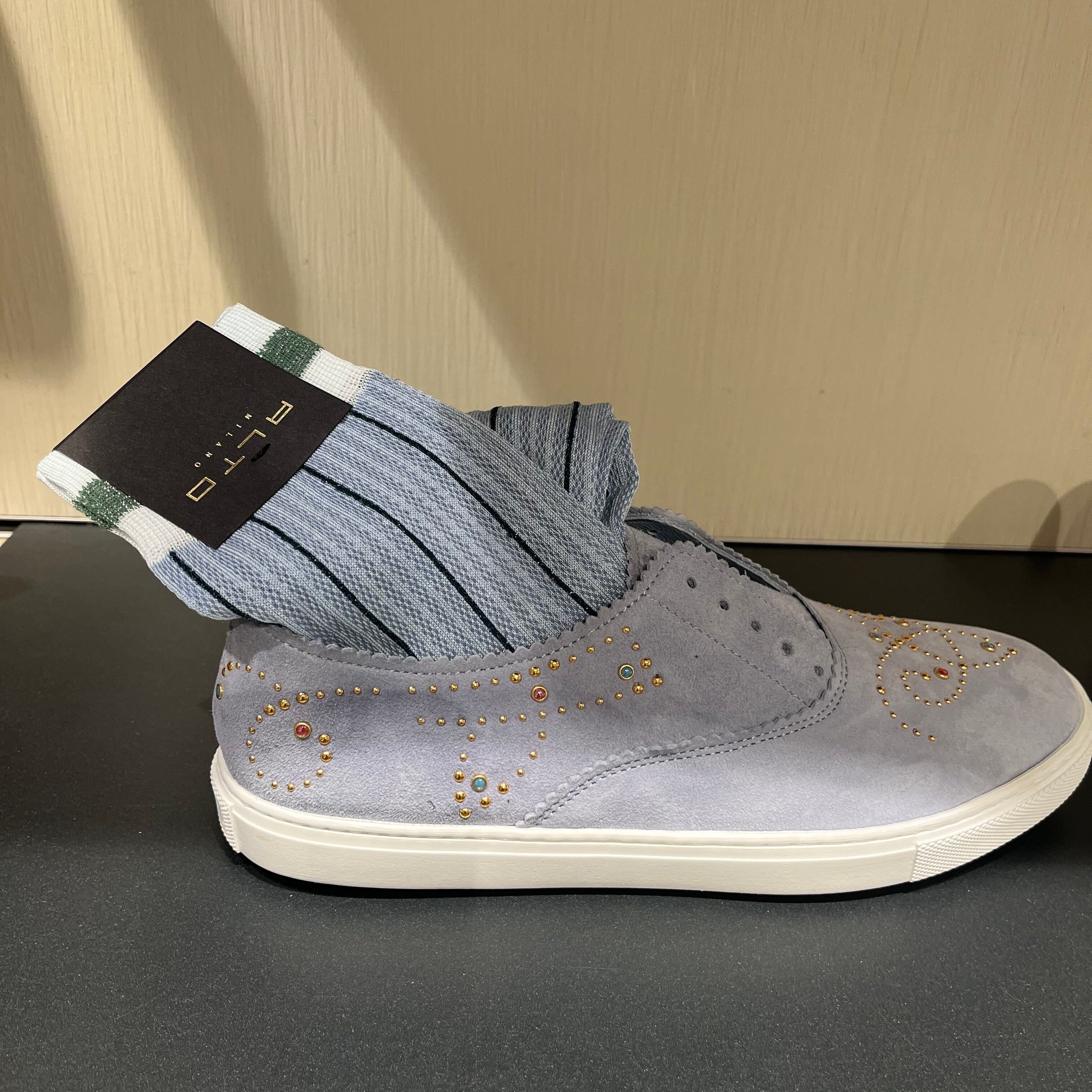 ALTO MILANO - Calzino - 26PEAM2422DC_08 - Azzurro Accessori Donna ALTO MILANO - Collezione Donna