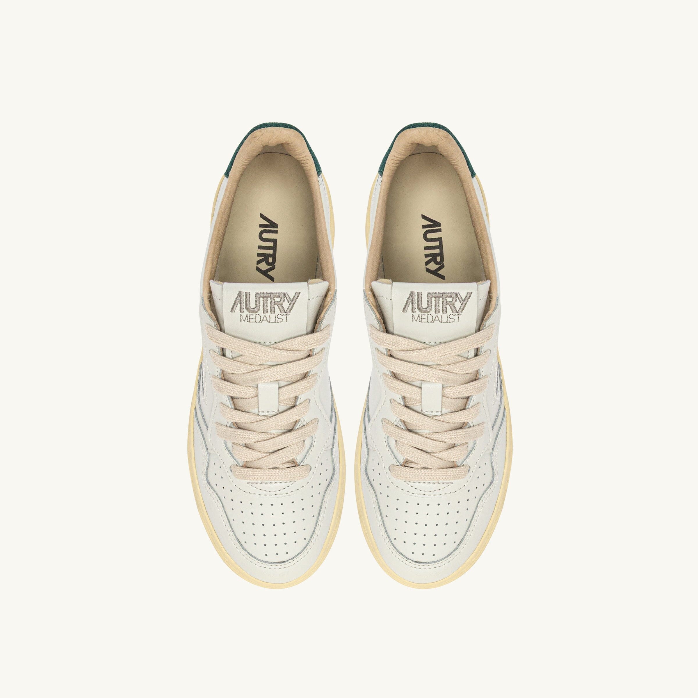 AUTRY - AULM BJ02- Sneakers MEDALIST - Bianco Verde Scarpe Uomo AUTRY - Collezione uomo