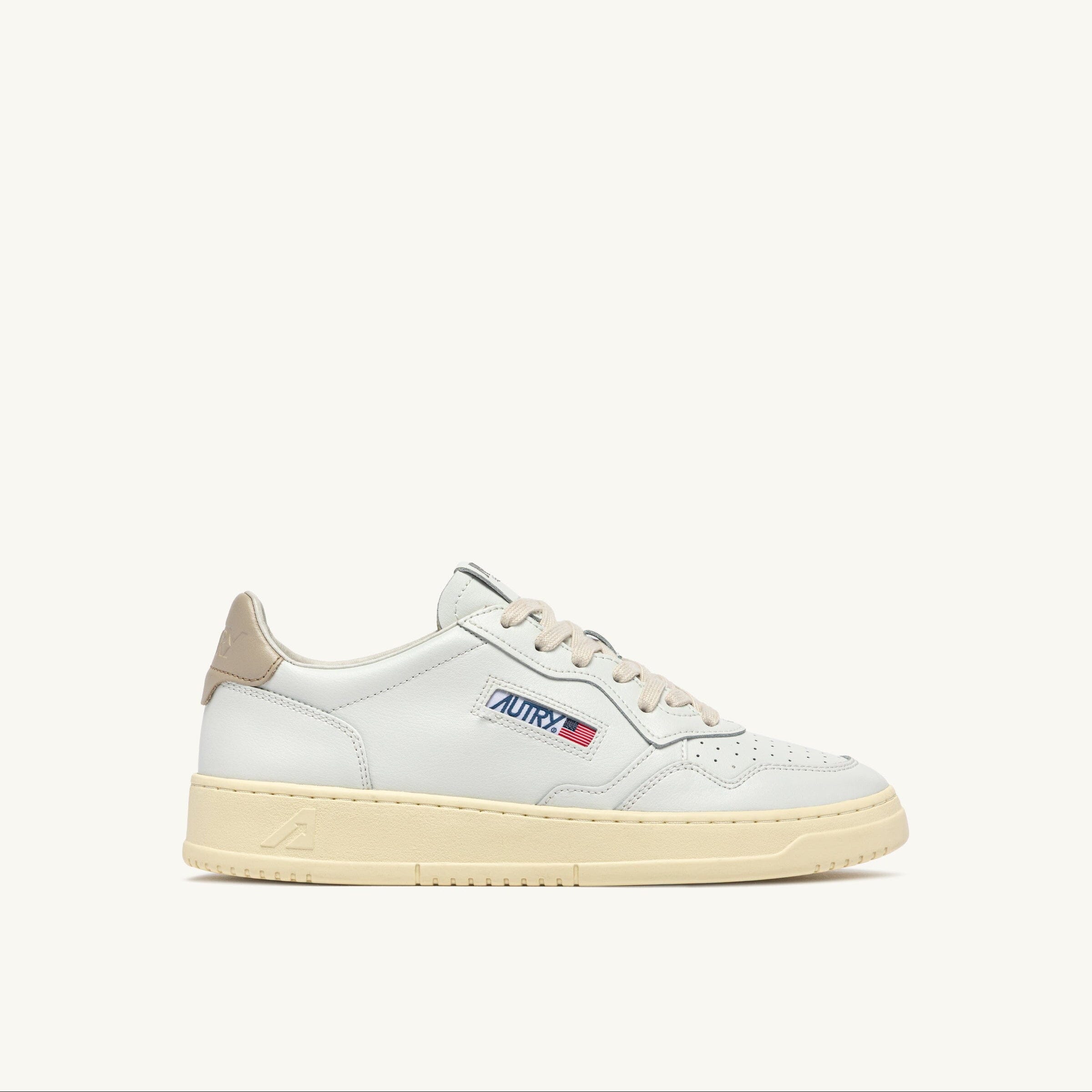 AUTRY - AULM LL27 - Sneakers MEDALIST - Bianco Beige Scarpe Uomo AUTRY - Collezione uomo