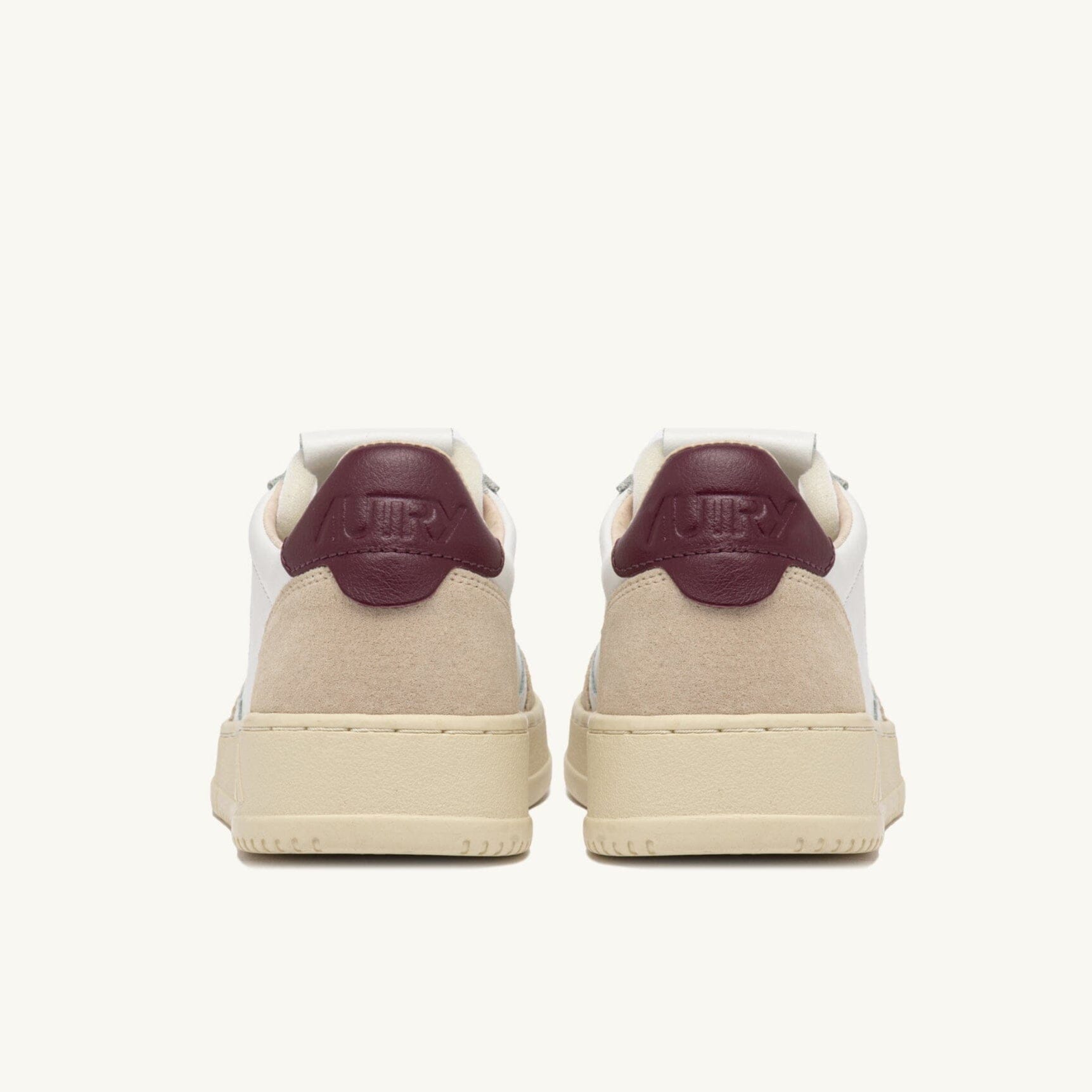 AUTRY AULW LS03 - LOW WOM LEAT/SUEDE - Bianco Burgundy Scarpe Donna AUTRY - Collezione donna