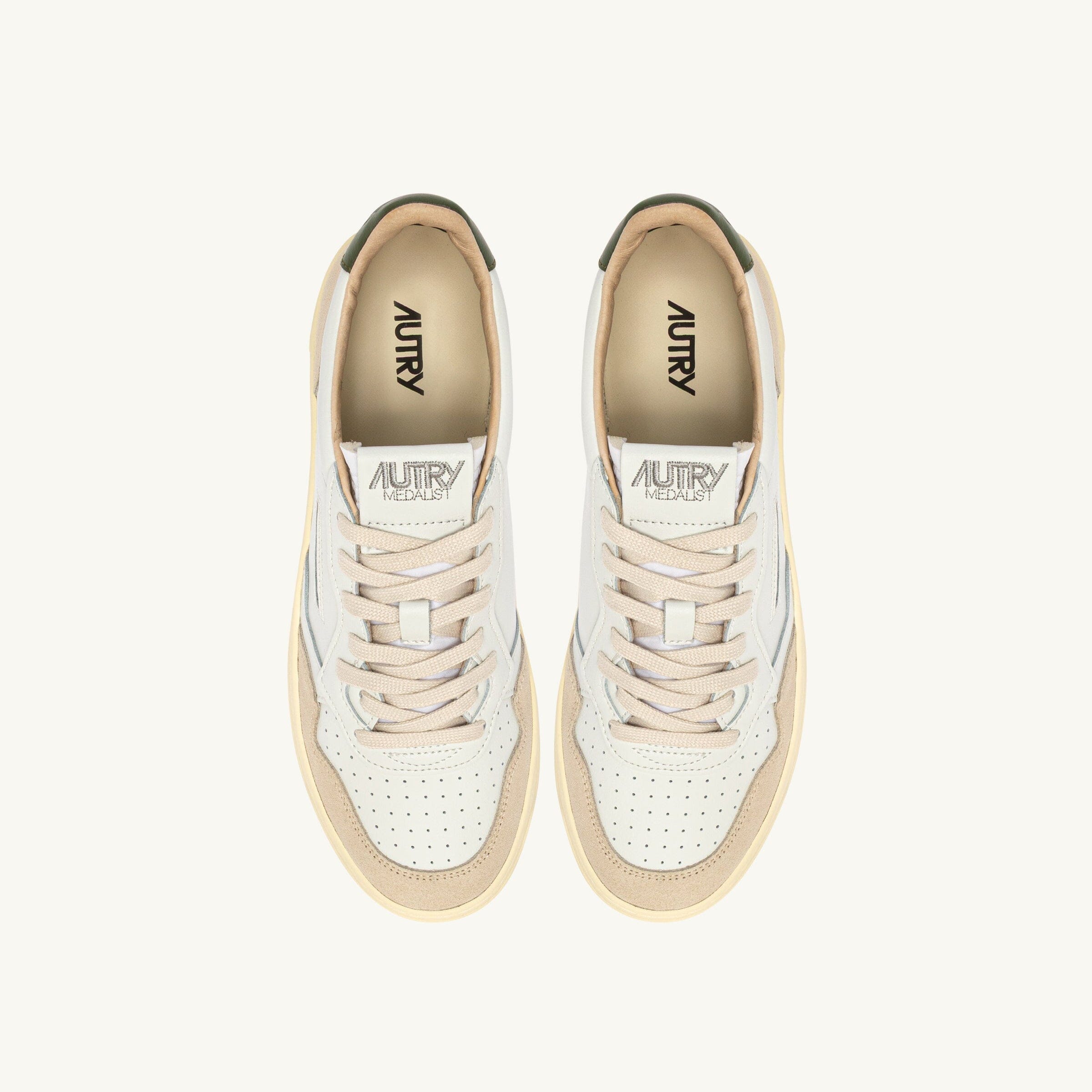 AUTRY - AULM LL17- Sneakers MEDALIST - Bianco Verde Scarpe Uomo AUTRY - Collezione uomo