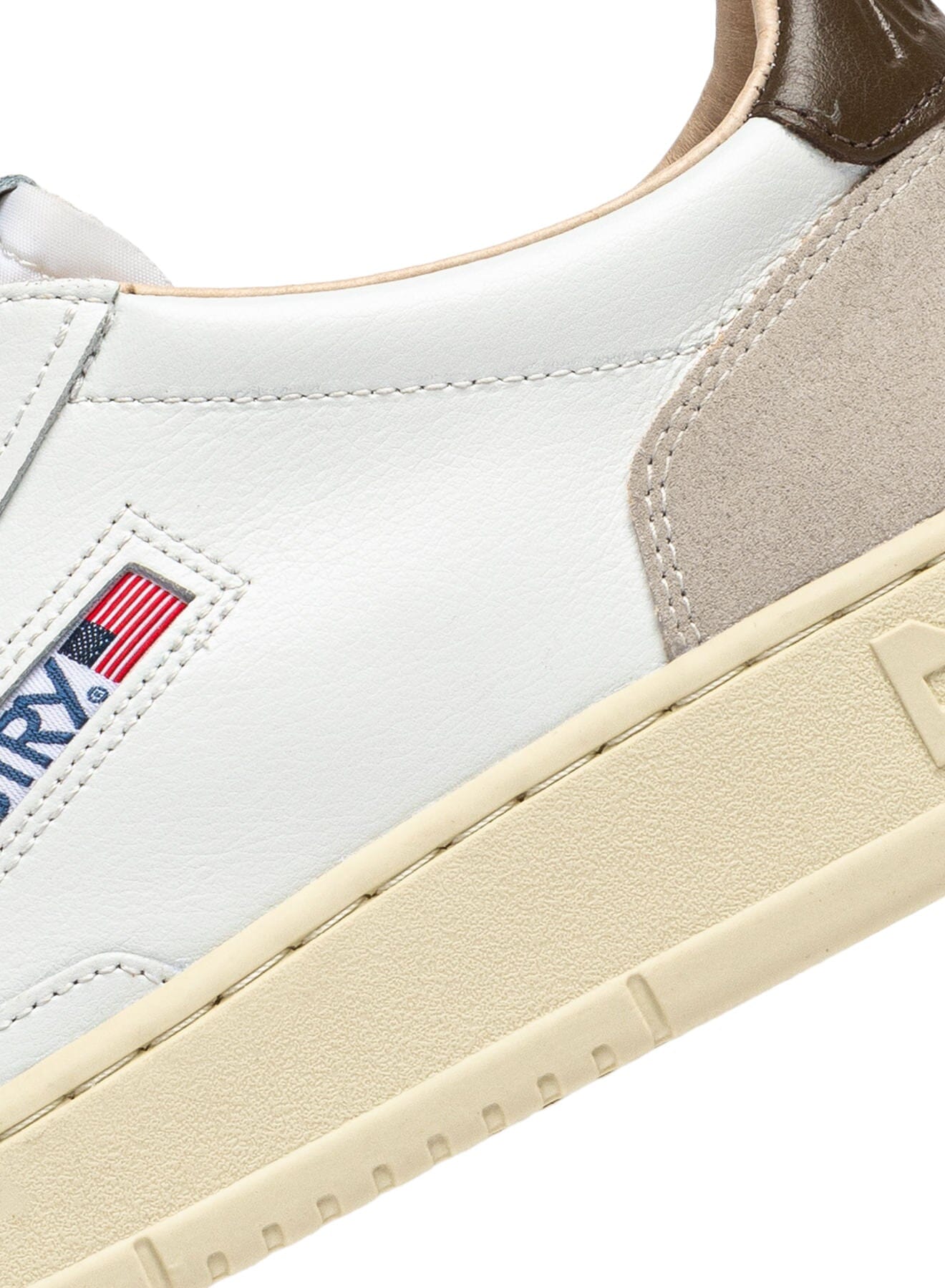 AUTRY - AULM LS15 - Sneakers MEDALIST - Bianco Marrone Scarpe Uomo AUTRY - Collezione uomo