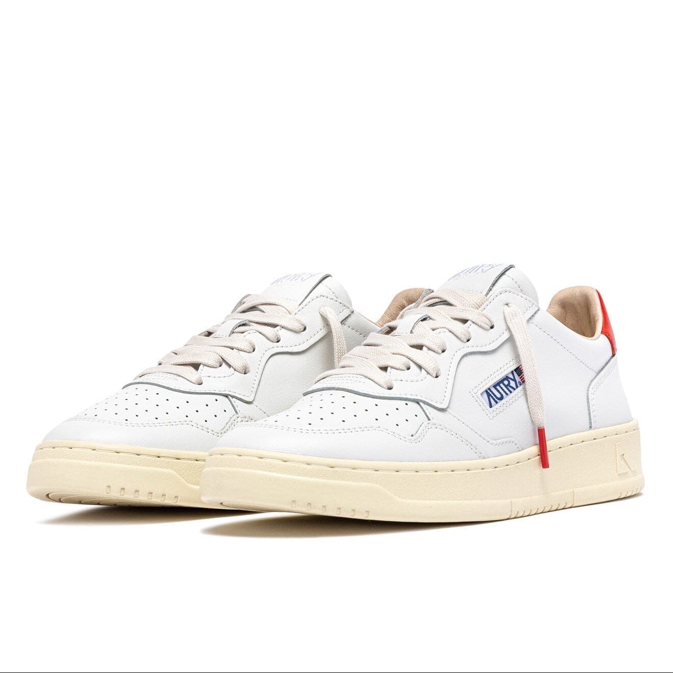 AUTRY - AULW TB03 - Sneakers MEDALIST - Bianco Rosso Scarpe Donna AUTRY - Collezione donna