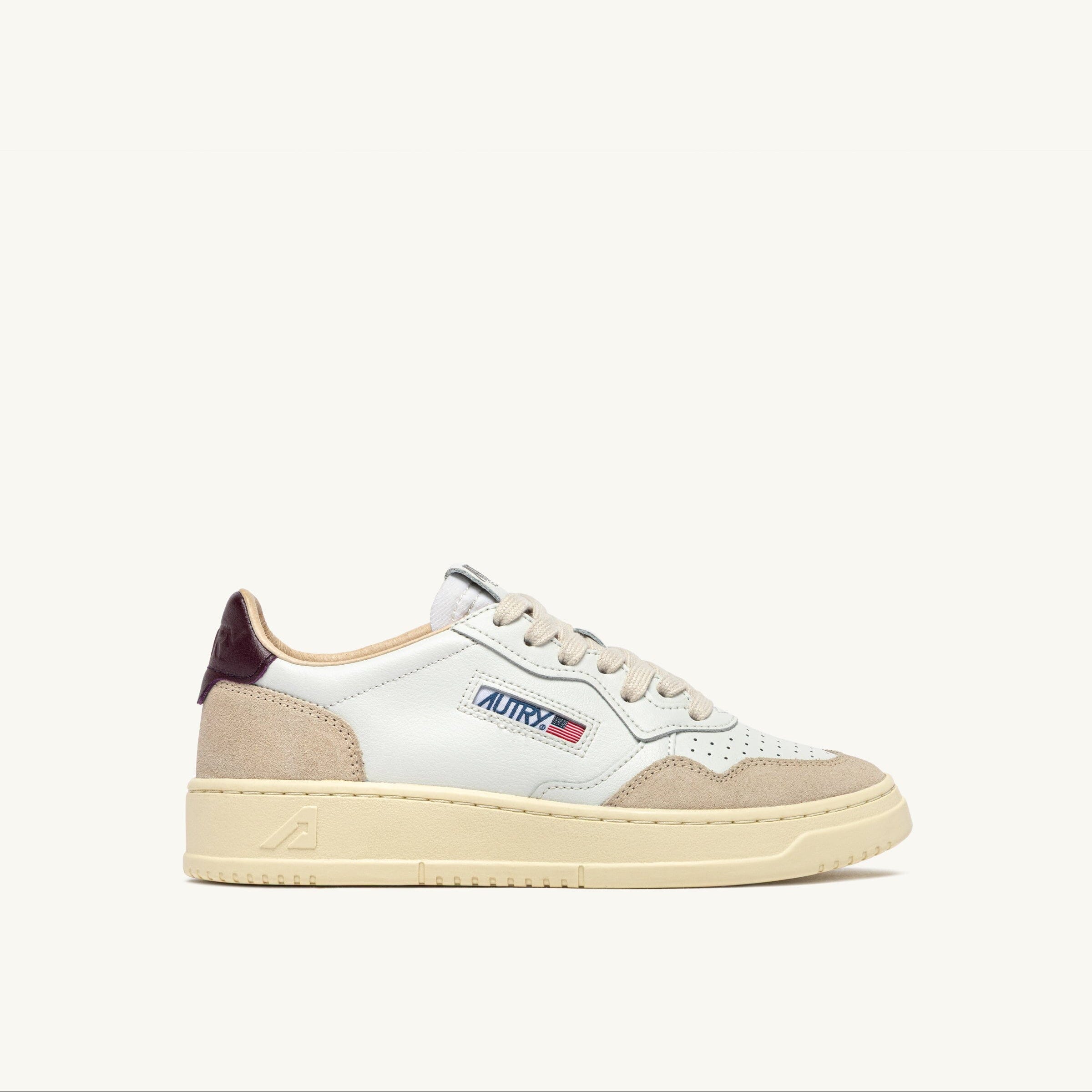 AUTRY - AULW LS18 - Sneakers MEDALIST - Bianco Marrone Scarpe Donna AUTRY - Collezione donna