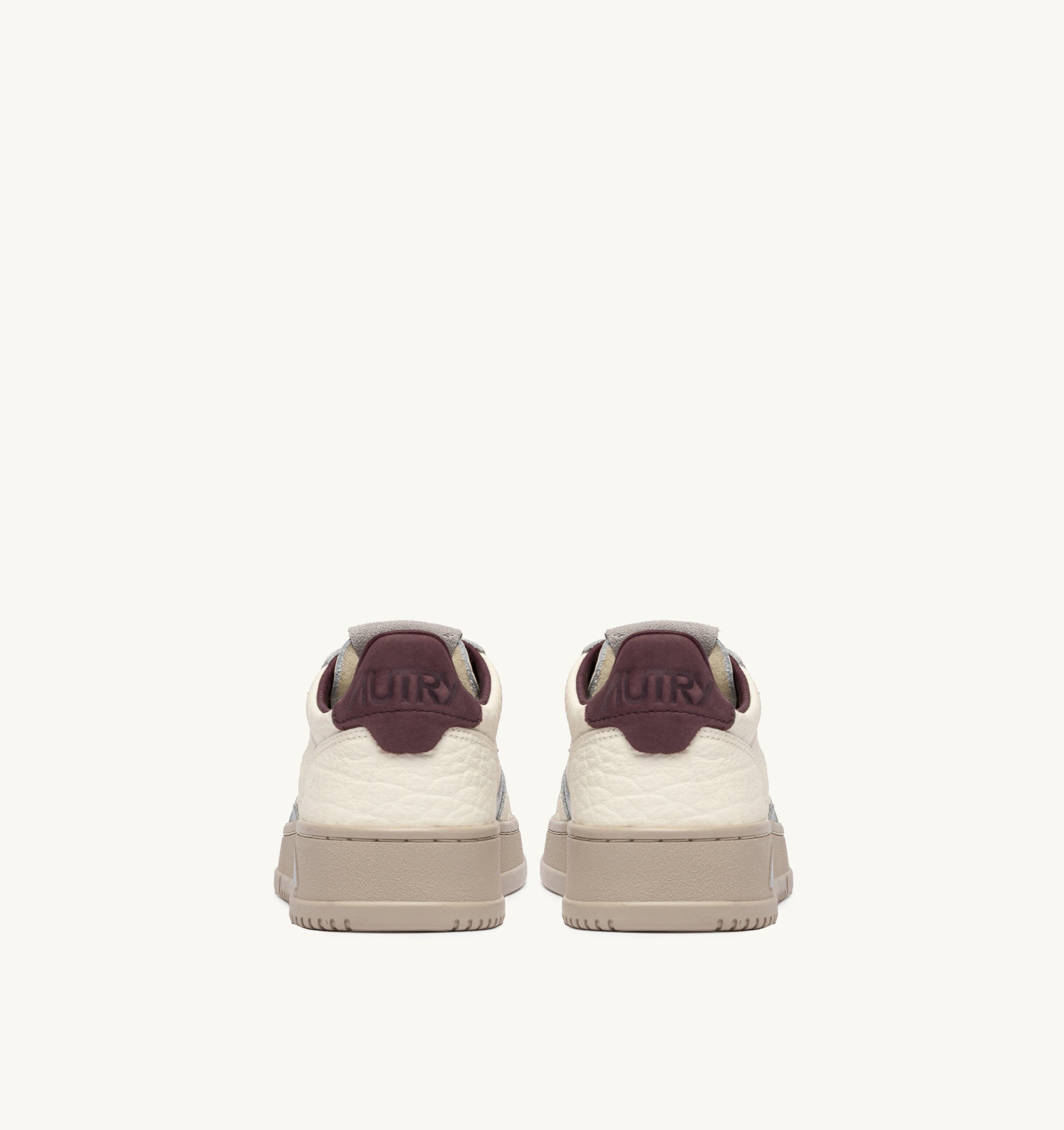 AUTRY - AULW NE19 - Sneakers MEDALIST - Bianco Silver Bordeaux Scarpe Donna AUTRY - Collezione donna