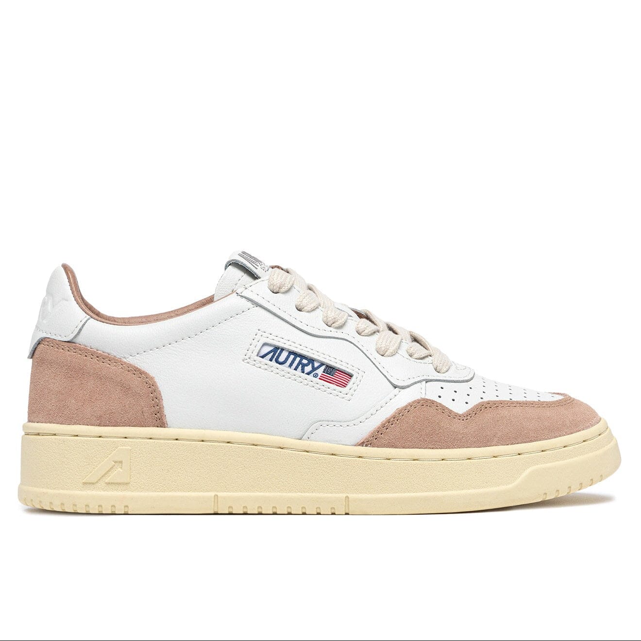 AUTRY - AULW FT04 - Sneakers MEDALIST - Bianco rosa Scarpe Donna AUTRY - Collezione donna