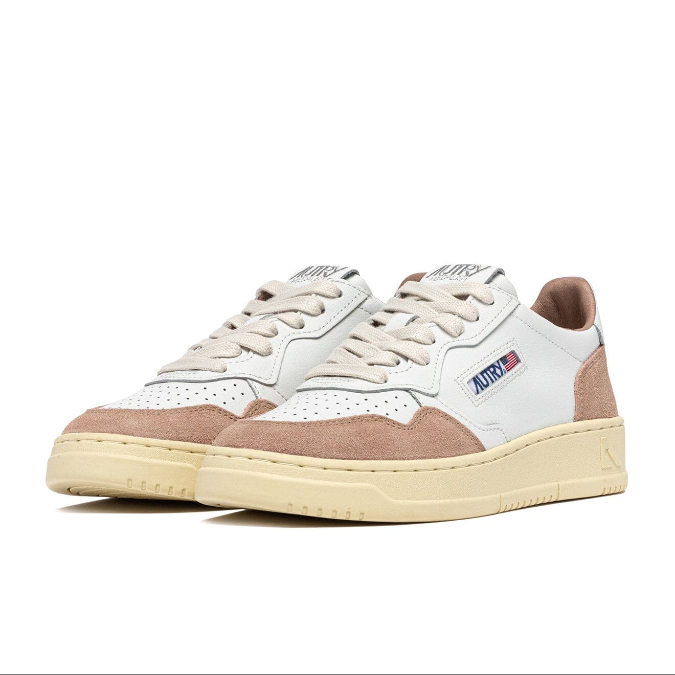 AUTRY - AULW FT04 - Sneakers MEDALIST - Bianco rosa Scarpe Donna AUTRY - Collezione donna