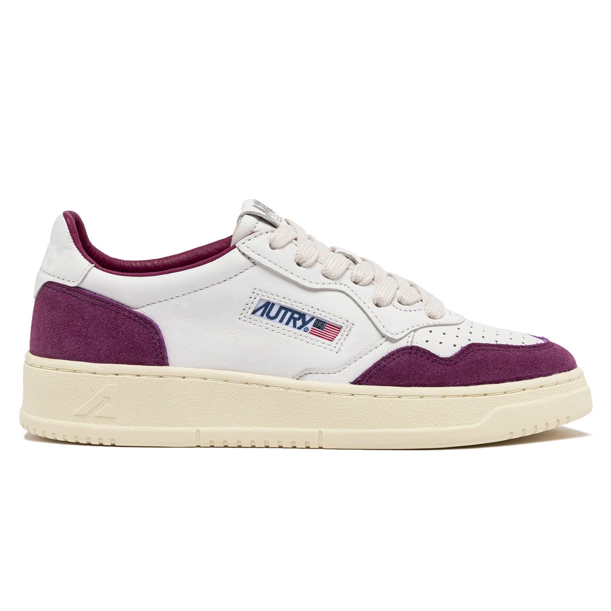 AUTRY - AULW GS39 - Sneakers - LOW WOM SUEDE LEAT - Bianco Scarlatto Scarpe Donna AUTRY - Collezione donna