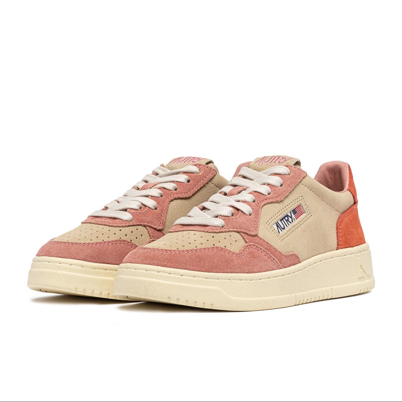 AUTRY - AULW TS26 - Sneakers MEDALIST - Beige arancione rosa Scarpe Donna AUTRY - Collezione donna