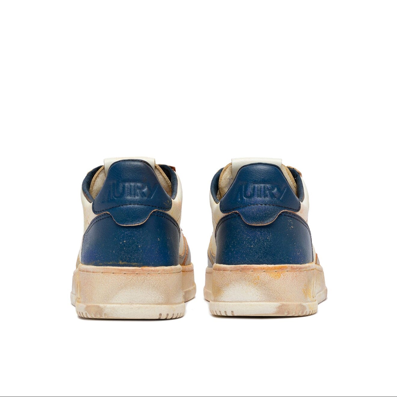 AUTRY - Sneakers - AVLM SV09 - LOW MAN LEAT VINTAGE - Blu Grigio Scarpe Uomo AUTRY - Collezione uomo