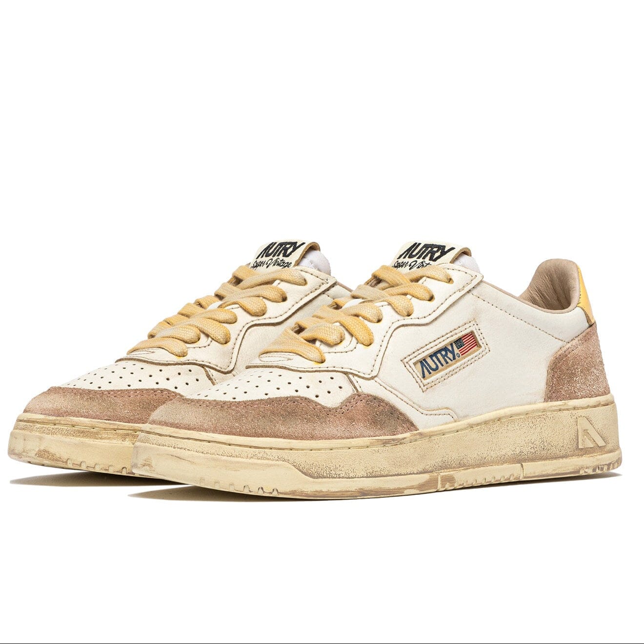 AUTRY - AVLW MP02 - Sneakers - Vintage Edition - Crema Scarpe Donna AUTRY - Collezione donna