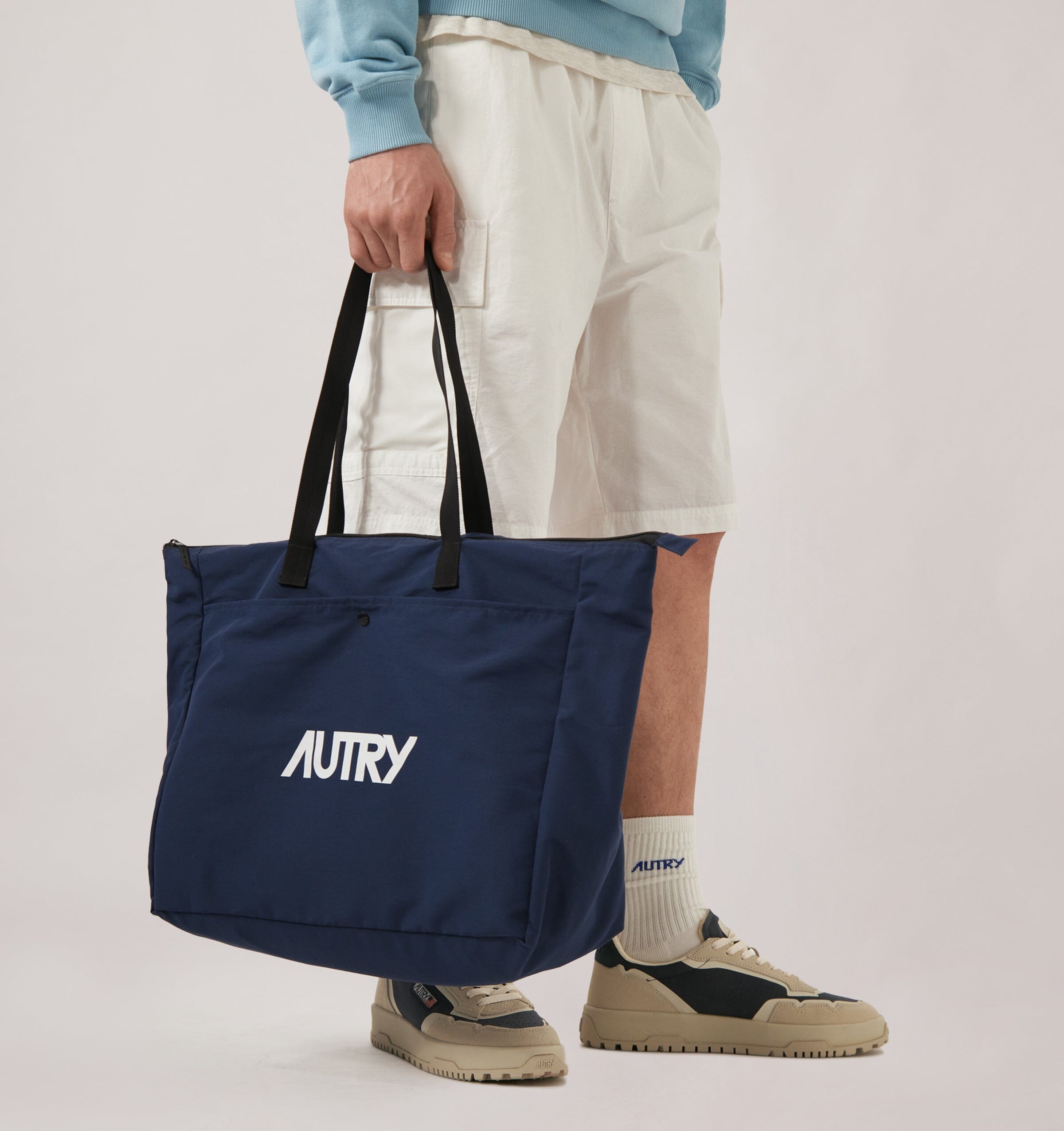 AUTRY - BAPU 089R - Borsa nylon blu Borse AUTRY - Collezione donna