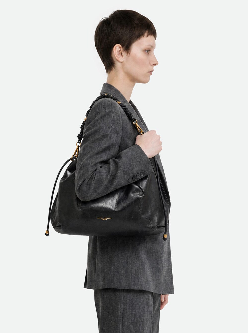 Gianni Chiarini Firenze - BS 12260 - Morgana - Pelle Nero Borse Gianni Chiarini