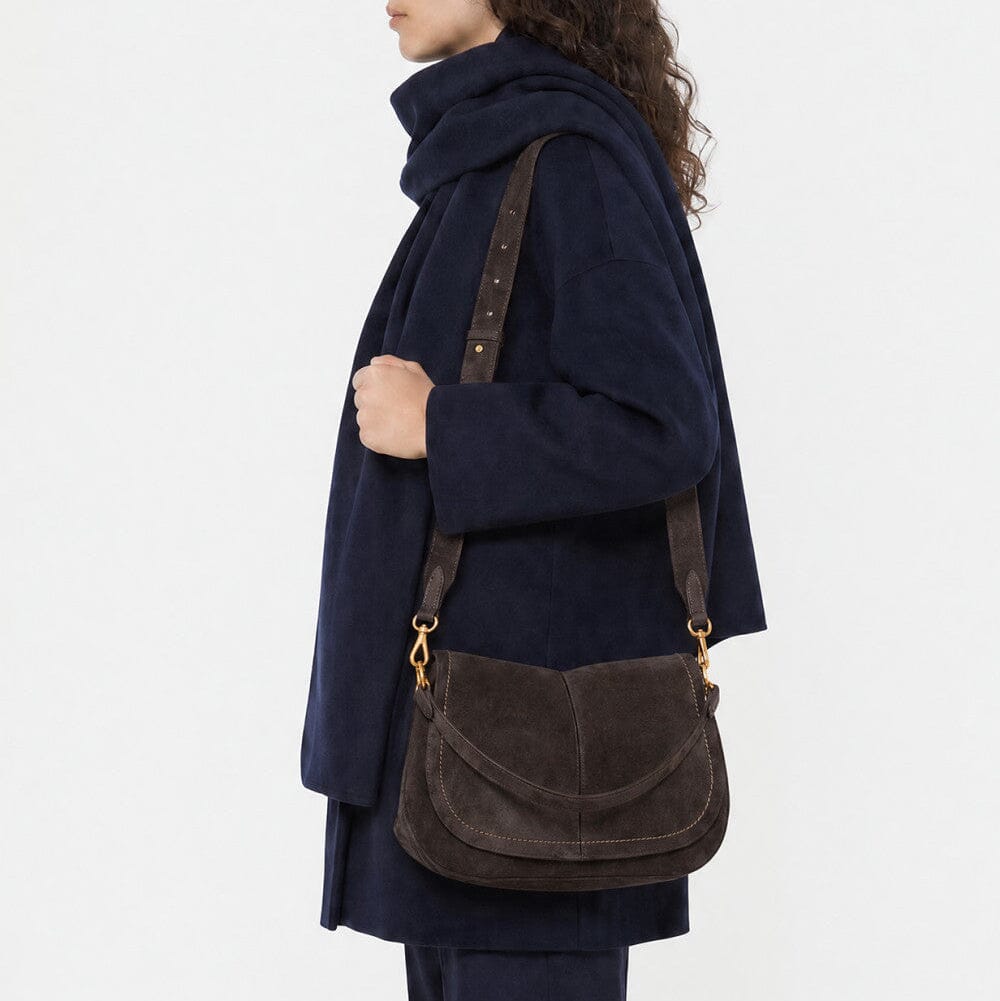 Gianni Chiarini Firenze - BS 12619 - Helena Round -Moka Borse Gianni Chiarini