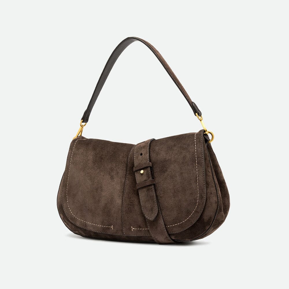 Gianni Chiarini Firenze - BS 12619 - Helena Round -Moka Borse Gianni Chiarini