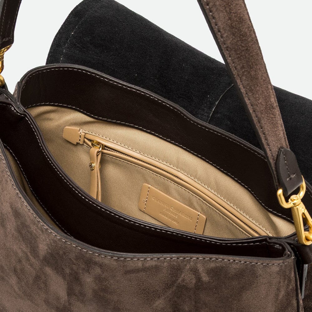 Gianni Chiarini Firenze - BS 12619 - Helena Round -Moka Borse Gianni Chiarini