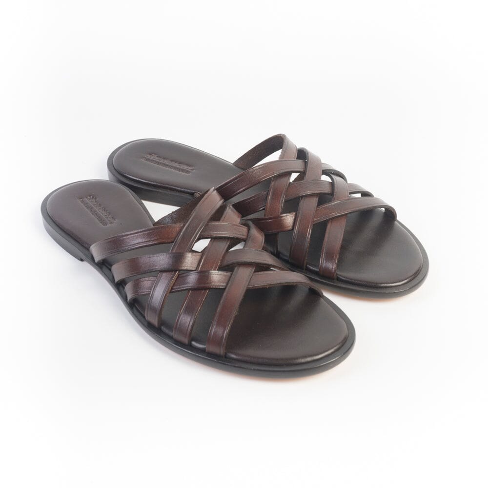 DRAGON DIFFUSION - Sandalo - 3 Cross - 5111 - Marrone scuro Scarpe Donna DRAGON DIFFUSION