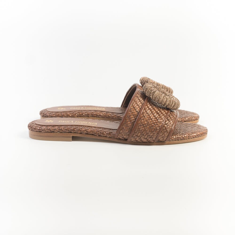 PAOLA FIORENZA - Sandali Bassi - Mules - SS2648 - Marrone Scarpe Donna PAOLA FIORENZA