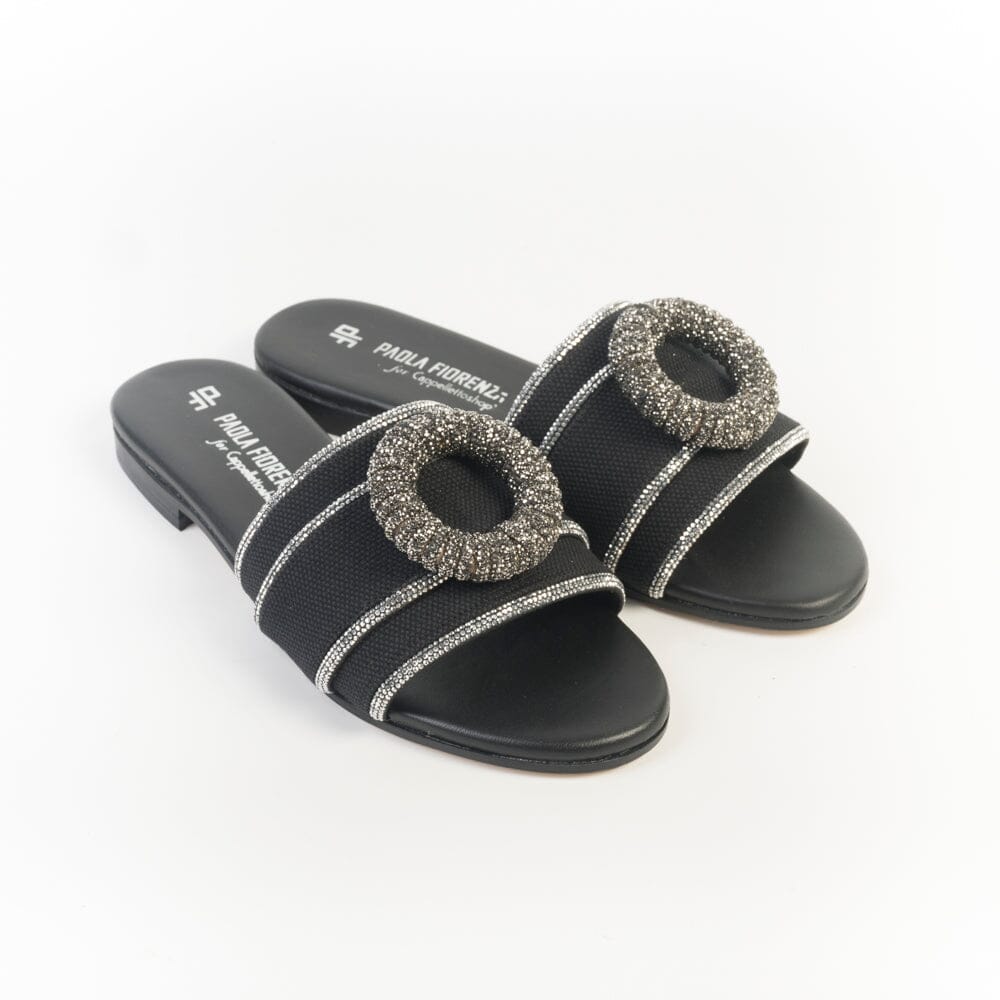 PAOLA FIORENZA - Sandali Bassi - Mules - SS2648 - Nero Scarpe Donna PAOLA FIORENZA