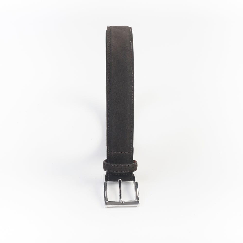 ALDEN - Cintura 5217 - Camoscio Dark Chocolate Accessori Uomo Alden