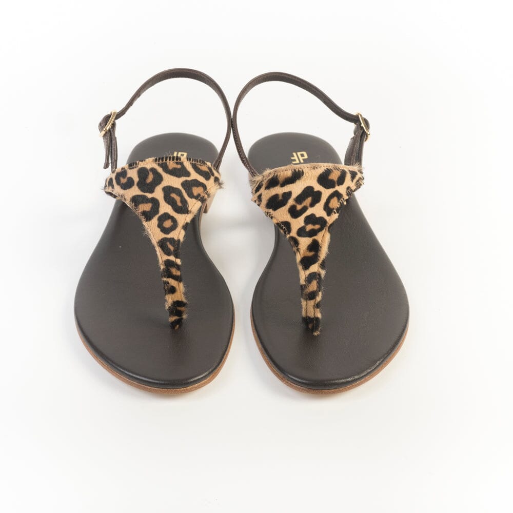 PAOLA FIORENZA - Sandali bassi infradito Triangolo - Cavallino Leo Scarpe Donna PAOLA FIORENZA