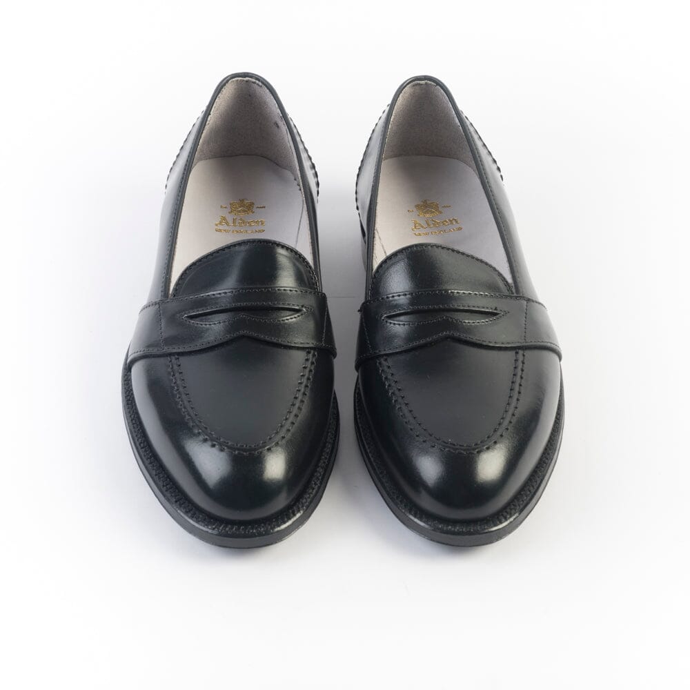 ALDEN - 6845 - Mocassino Full Strap - Cordovan Nero Scarpe Uomo Alden
