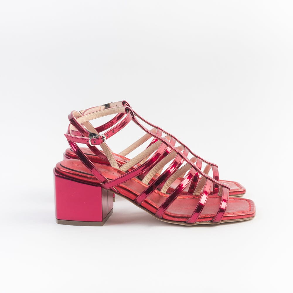 ANNA F. - Sandali con Tacco - 3814 - Rosso specchio Scarpe Donna Anna F.
