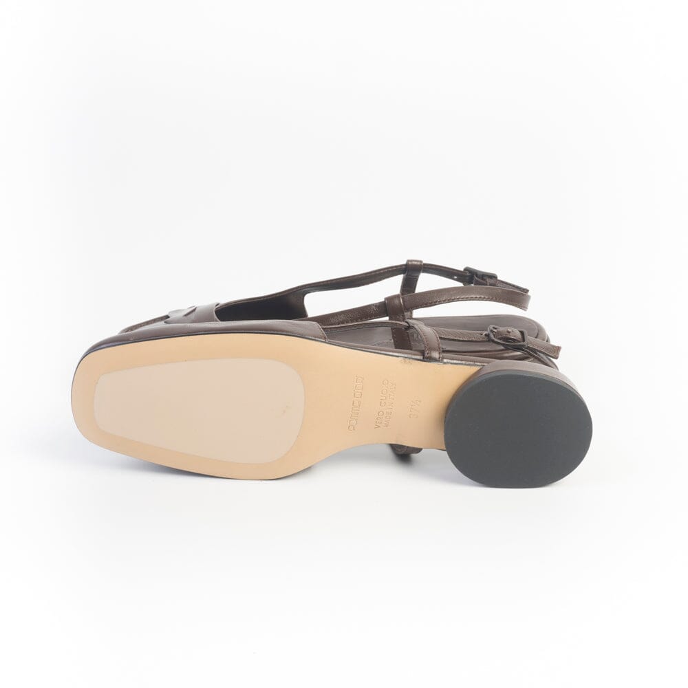 POMME D'OR - Sling Back 1293 - Espresso Scarpe Donna POMME D' OR