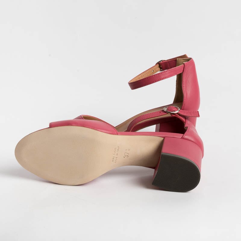 VIA ROMA 15 - Sandalo - 3065 - Nappa Fragola Scarpe Donna Via Roma 15
