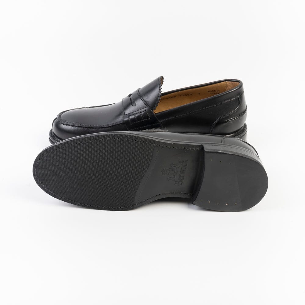 BERWICK 1707 - 11053 - Mocassino fondo Gomma - Pelle Nero Scarpe Uomo Berwick 1707