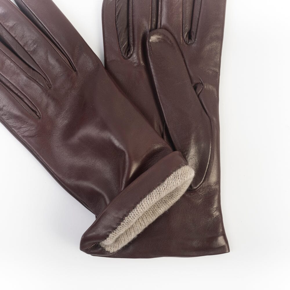 Cappellettoshop - Guanti pelle liscia - Bordeaux Accessori Donna CappellettoShop
