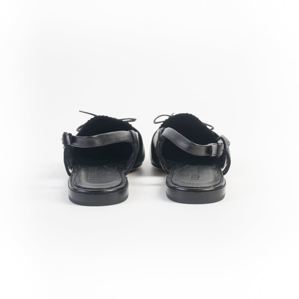 POMME D'OR - Sling Back 1233 - Pelle Nero Scarpe Donna POMME D' OR