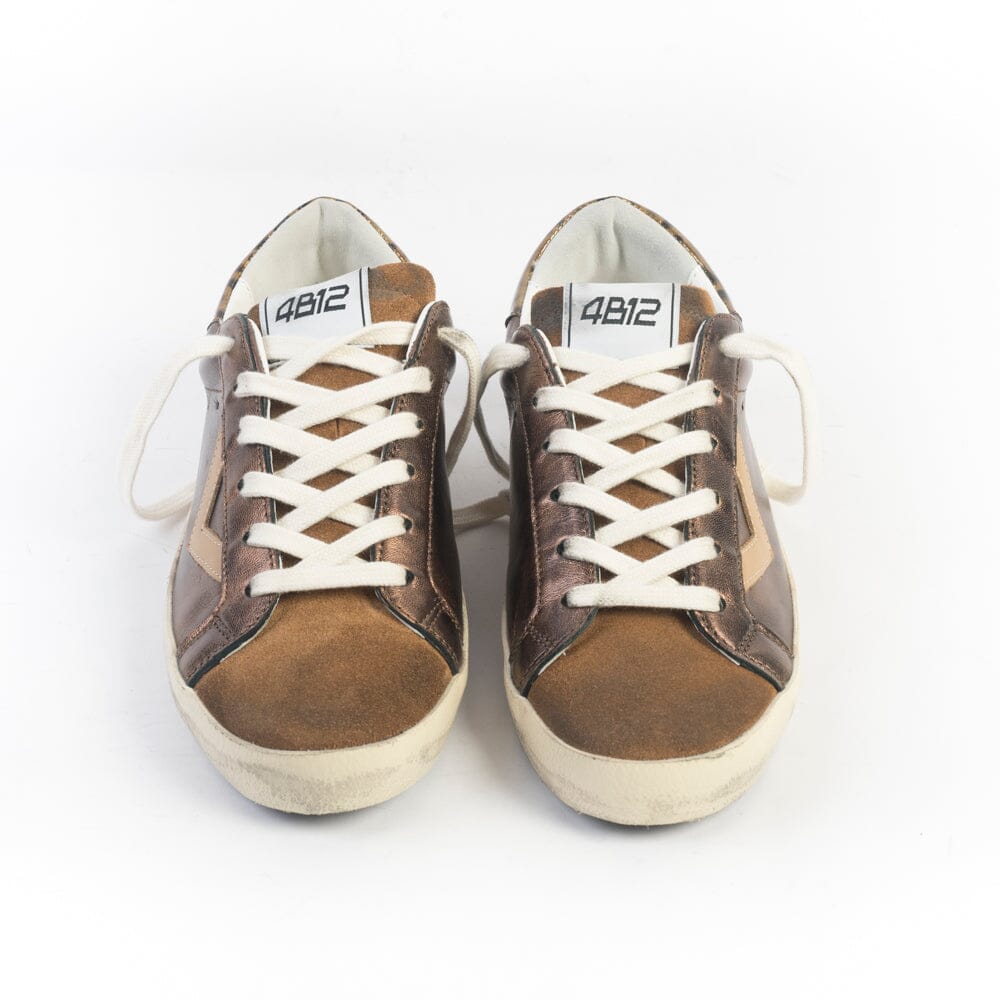 4B12 - Sneakers - Suprime D335 - Brown Leopard Scarpe Donna 4B12