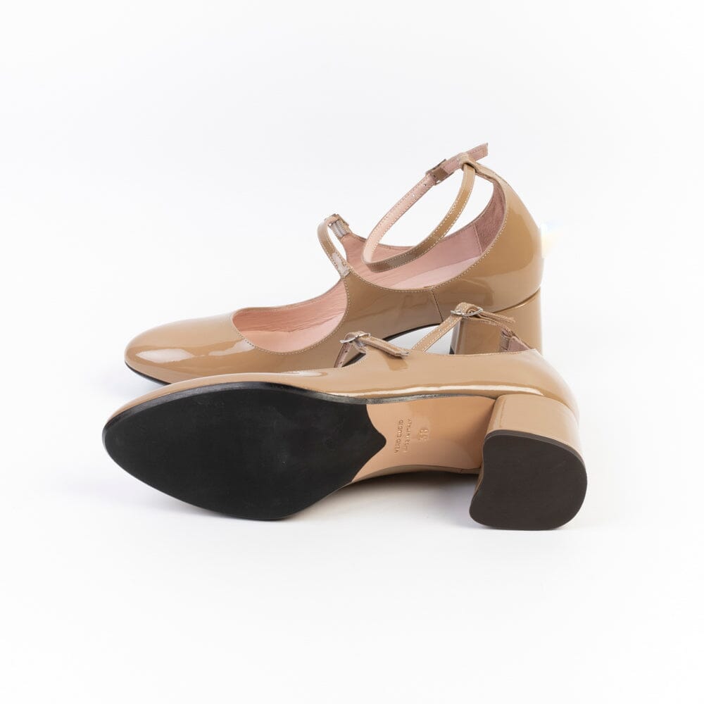 ANNA F. - Mary Jane - 1678 - Vernice Tortora Scarpe Donna Anna F.