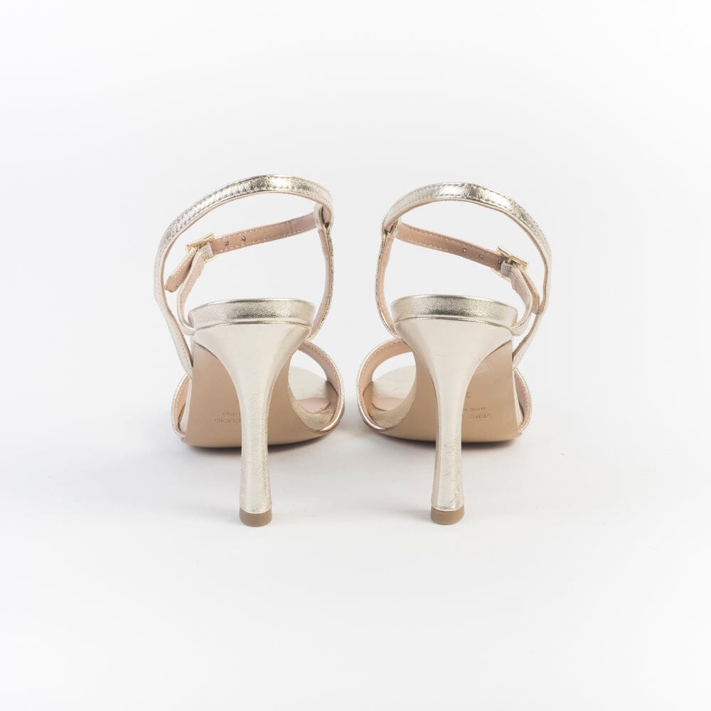 CappellettoShop - Sandali con Tacco - Serena6 - Platino Scarpe Donna CAPPELLETTO 1948
