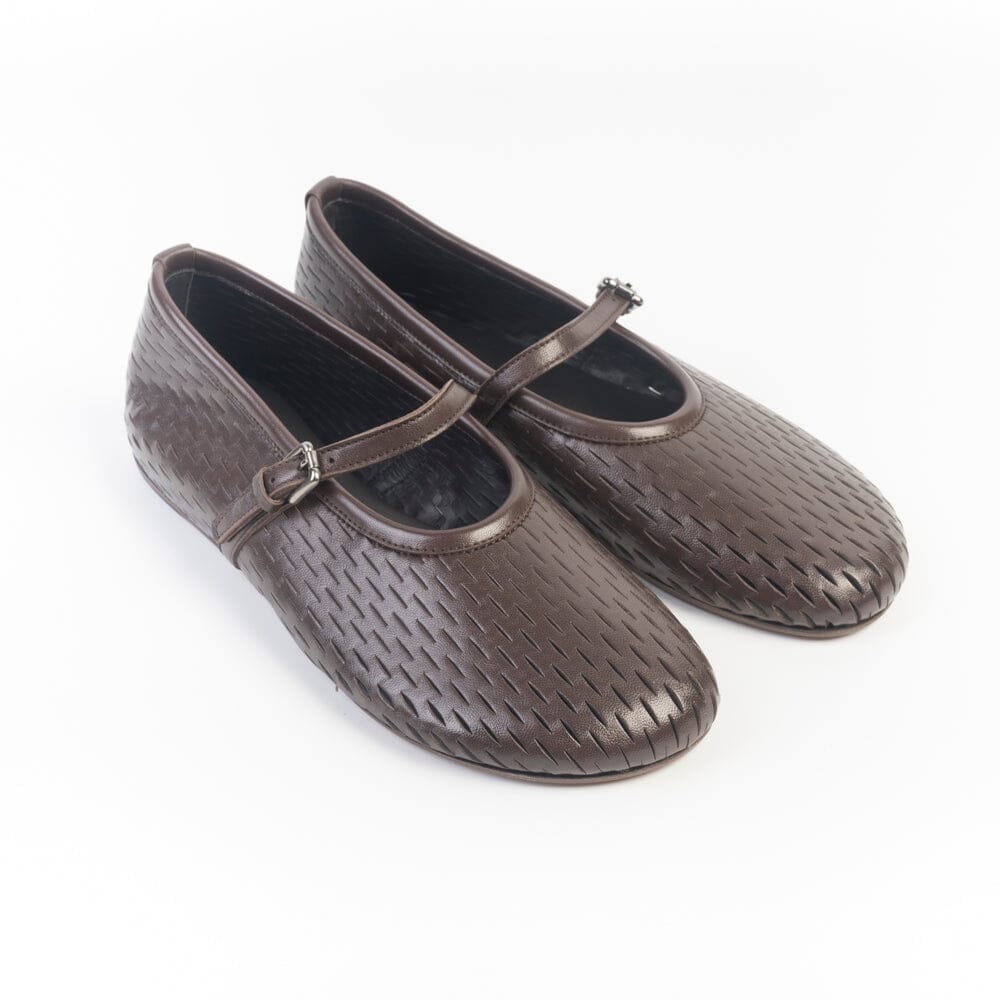 PANTANETTI - Mary Jane 19723 - Pelle Cacao Scarpe Donna PANTANETTI