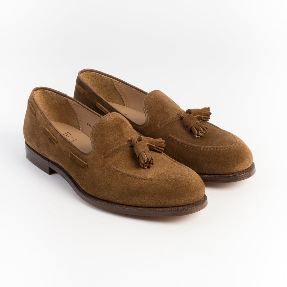 CROCKETT & JONES - Mocassino - Cavendish 2- 29376A - Camoscio Tabacco Scarpe Uomo CROCKETT & JONES