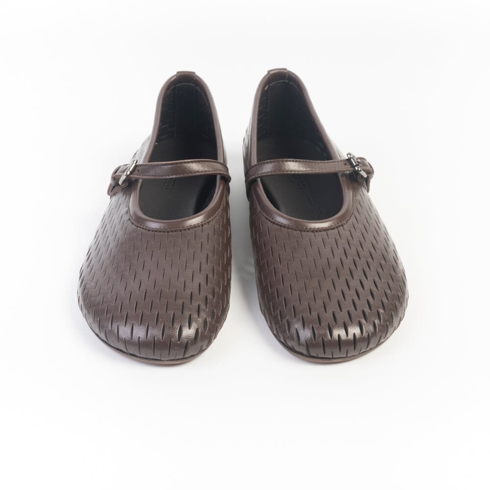 PANTANETTI - Mary Jane 19723 - Pelle Cacao Scarpe Donna PANTANETTI
