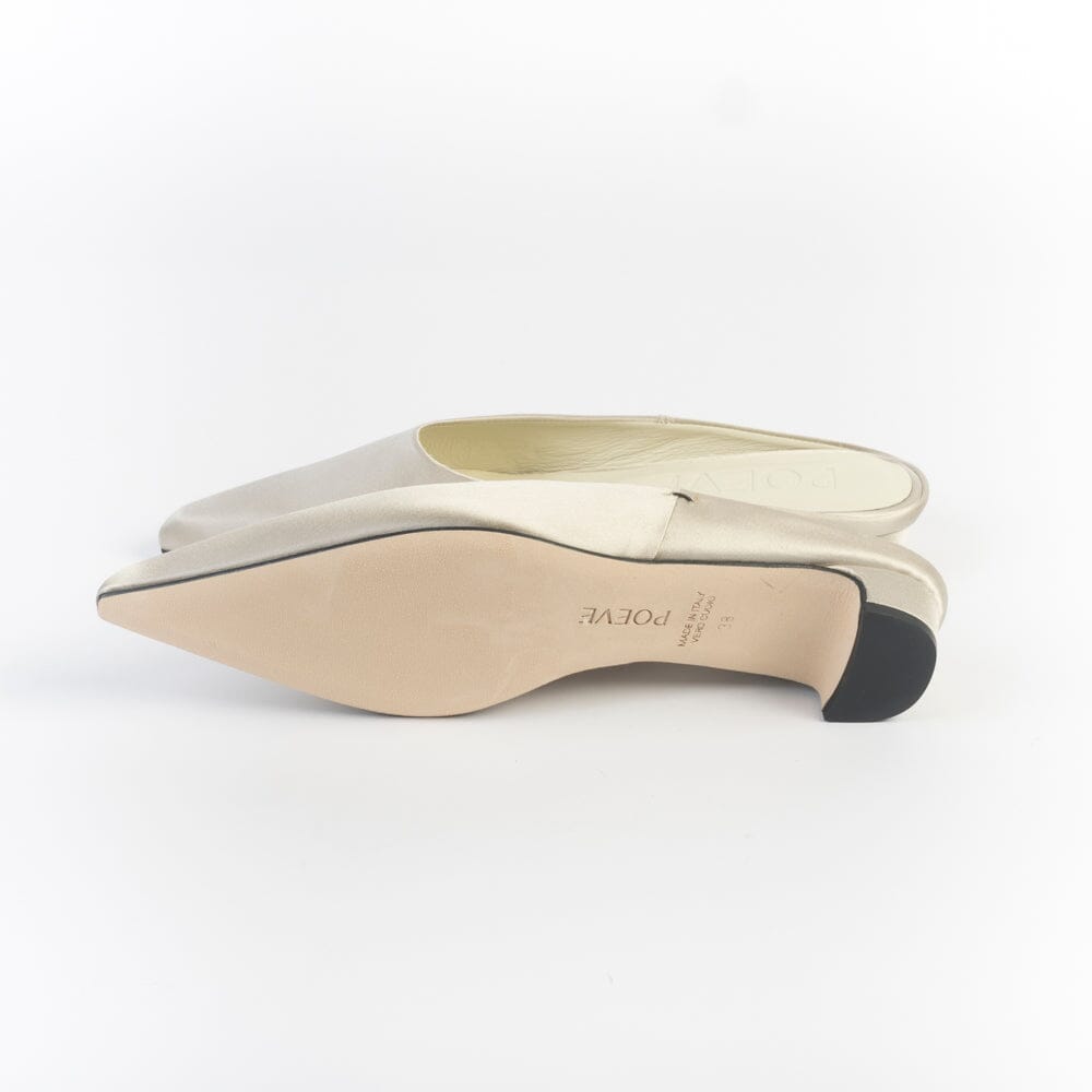 POEVE - Sabot - OF52 - Raso Champagne Scarpe Donna POESIE VENEZIANE