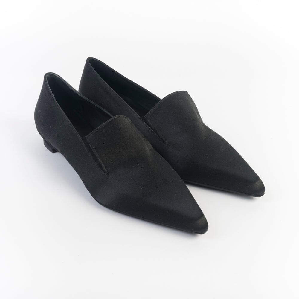 POESIE VENEZIANE - Mocassino - FZP28- Raso Nero Scarpe Donna POESIE VENEZIANE