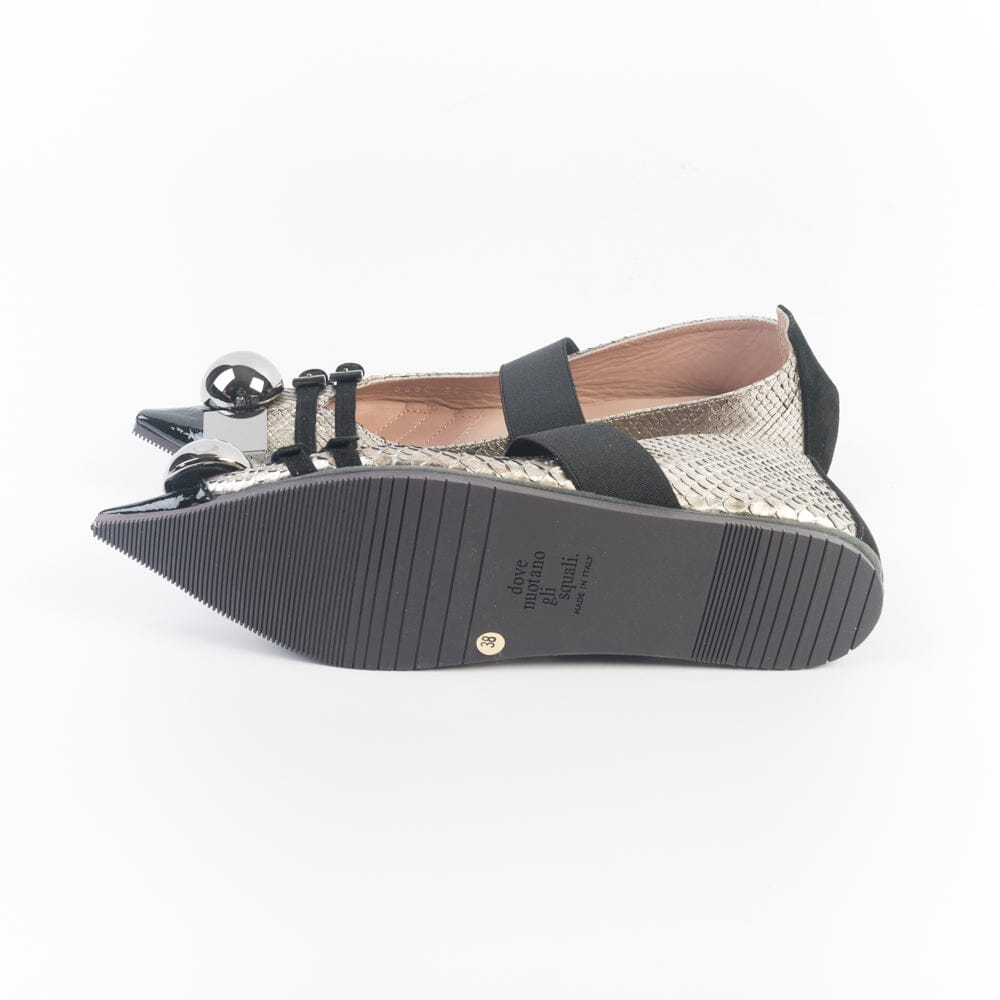DOVE NUOTANO GLI SQUALI - Ballerina 5580 - Ayers Argento Scarpe Donna DOVE NUOTANO GLI SQUALI