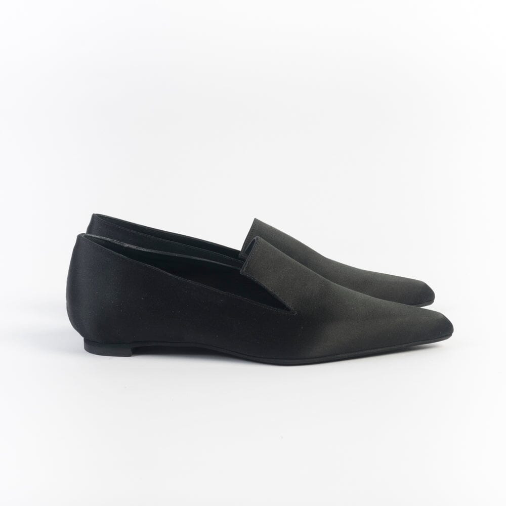POESIE VENEZIANE - Mocassino - FZP28- Raso Nero Scarpe Donna POESIE VENEZIANE