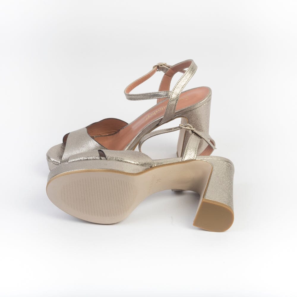 CappellettoShop - Sandali con Tacco - Alba Bronzo - 6261K Scarpe Donna CappellettoShop