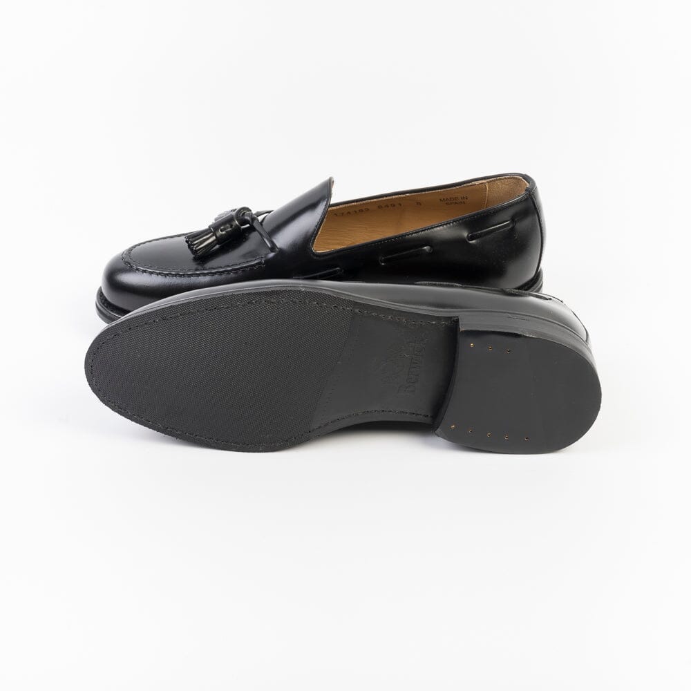 BERWICK 1707 - 8491 - Mocassino Nappine Fondo Gomma - Nero Scarpe Uomo Berwick 1707