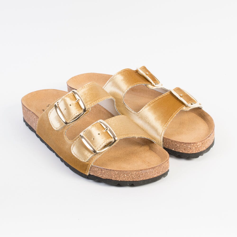 ARGILLA - Sandali Bassi - OSAKA - Velluto Gold Scarpe Donna ARGILLA - Collezione Donna