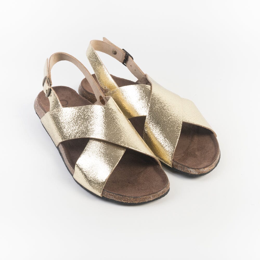 BOSABO - Sandali bassi - 396 - Old Metal Gold Scarpe Donna BOSABO
