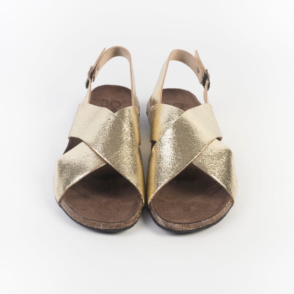 BOSABO - Sandali bassi - 396 - Old Metal Gold Scarpe Donna BOSABO