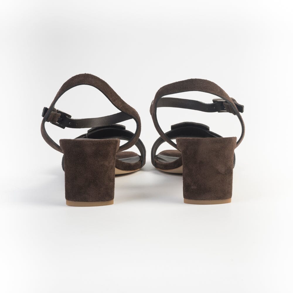 DEL CARLO - Sandali con Tacco - Moor - 12118 - Camoscio Caffè Scarpe Donna DEL CARLO